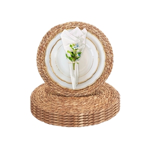 TOP SELLING Water Hyacinth Charger Plate For Creative Home Interior Arts And Exquisite Studio Photography Props Storage - Product Image 1