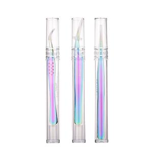 แหนบขนตาสแตนเลสสีรุ้งสีทองสีฟ้าคอลแลร์ขนตาอุปกรณ์ความงามขนตาปริมาณสูงโลโก้ตามสั่ง - Product Image 1