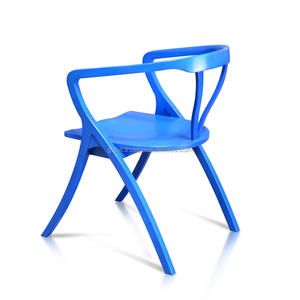 Scandinavian Antique Design Solid Teak Wood Dining <b>Chair</b> <b>Green</b> Blue Painted Cushion Convertible Adjustable Home Kitchen Use - Product Image 3