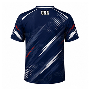 Camiseta de Fútbol Sublimada Estilo Alemán en Negro, Rojo y Dorado, Transpirable, para Aficionados al Fútbol - Product Image 6