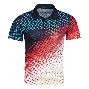 Camisa de Hombre ACE de Algodón con Estampado Geométrico y Bloques de Color, Manga Corta, Cuello Clásico, Transpirable, Corte Regular, Estilo Casual - Product Image 6