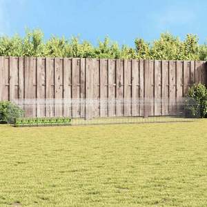 Cage à lapins en acier galvanisé 400 x 78 x 78 cm en argent pour animaux de compagnie - Product Image 1