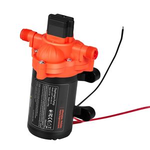 Pompa Acqua a Diaframma Autoadescante a 3 Camere 12V DC 4 GPM (15.1 L/min) per Camper con Pressostato Automatico 40 PSI Max, Capacità Massima, per Uso Marino - Product Image 1