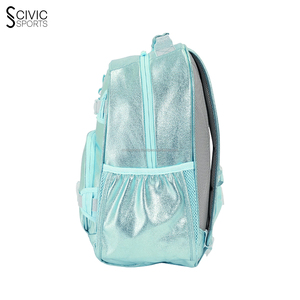 Mochila de estudiante de color para niñas Material de fibra de moda con Oxford para uso escolar mochila con purpurina - Product Image 5