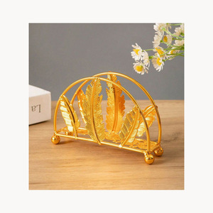 Porte-serviettes en métal martelé au design élégant et moderne, personnalisable, nouvelle arrivée, support décoratif pour serviettes de table - Product Image 4