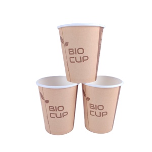 Vasos de Papel Blancos Biodegradables, Kit de Bebidas Desechables Ecológicos para Café - Product Image 5