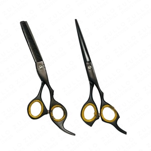 Premium 6.5 Inch Hairdressing Scissors <b>Set</b> High Carbon Steel Multi Color <b>Barber</b> Shears with Detachable Finger Inserts - Product Image 4
