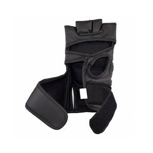 Professional Boxing MMA <b>Gloves</b> OEM Custom Leather <b>Moisture</b> Wicking Adjustable Hook Loop Closure Unisex Training <b>Gloves</b> - Product Image 2