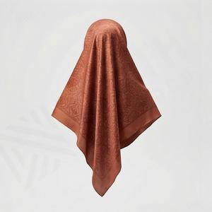 Pañuelo de Seda 100% Pura de Lujo, Impresión Digital Personalizada, Cuadrado, Suave y Ligero, Hiyab para Mujer, Pañuelo Premium para la Cabeza, Chal Elegante - Product Image 2