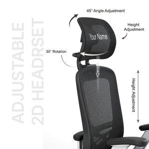 Wholesale Ergonomic High <b>Back</b> Mesh Office Chair Flip-Up Arms and Adjustable Headrest for B2B Bulk Orders - Product Image 3