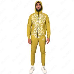 Ropa de calle de gran tamaño unisex para hombre, Sudadera con capucha y pantalones de chándal, conjunto de chándal pesado para invierno - Product Image 1