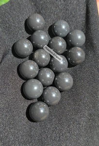 15 PCs OF 12 MM Grey Moissanite Polished Beads <b>Ball</b> Without Drill & other diamond Jewelry - Product Image 2
