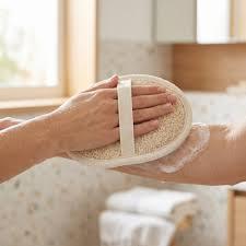Esponja de Baño de Luffa Natural Sin Blanquear al por Mayor, Exfoliante Corporal Orgánico, Almohadilla de Fibra Vegetal Vegana Personalizada - Product Image 5