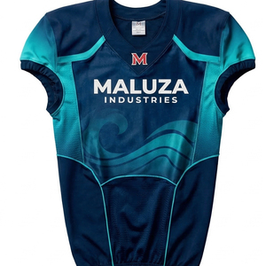 Tenues de football américain personnalisées OEM sublimées, ensemble complet, haute qualité, séchage rapide, respirantes, vêtements d'entraînement à manches courtes - Product Image 1
