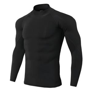 High Quality Custom Men's Long Sleeve Gym <b>Compression</b> <b>Shirt</b> Custom Printed Pattern Knitted Fabric Active Tops T-<b>Shirts</b> for Men's - Product Image 3