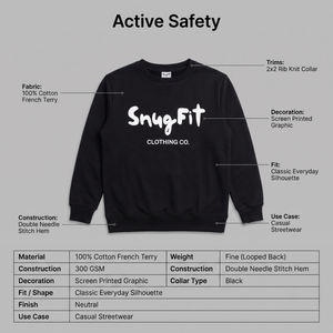 เสื้อสเวตเชิ้ตคอกลมผ้าฝ้ายถักโครเชต์ 300GSM พร้อมโลโก้แบบกำหนดเอง - เสื้อพูลโอเวอร์ลำลองสไตล์สตรีทแวร์สำหรับผู้ชาย - Product Image 5