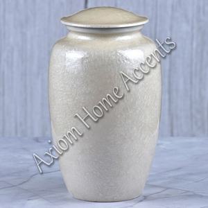 Elegante urna de cremación de aluminio con acabado elegante Recuerdo conmemorativo perfecto de Axiom Home Accents - Product Image 4