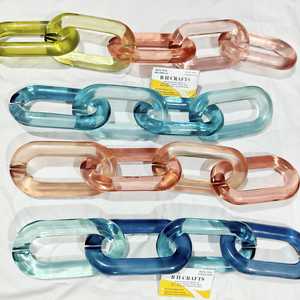 Maillons de chaîne en résine personnalisables pour un style intérieur moderne, décoration murale, étagère de table, faible coût - Product Image 2