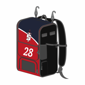 OEM Custom Team Logo Sublimated <b>Bat</b> Holder Backpack 600D Polyester Heavy Duty <b>Baseball</b> Bag Multi Pockets Training Wear Equipment - Product Image 2