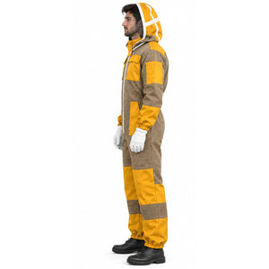 Combinaison d'apiculture confortable en mélange de coton avec chapeau rond et coutures robustes pour une protection durable - Product Image 2