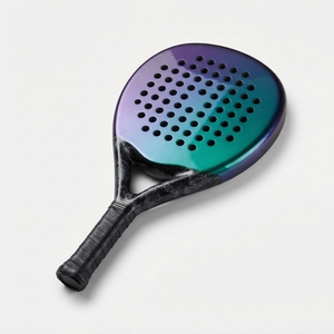 Raqueta de Pádel para Exteriores, Fibra de Carbono y Grafito, Ligera, Núcleo de EVA, Marco Resistente, Superficie Texturizada, Agarre Cómodo, Equilibrada - Product Image 2