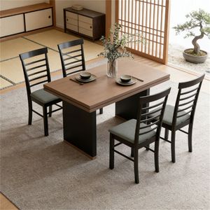 Set di Quattro Sedie da Pranzo in Legno per Cucina e Soggiorno - Product Image 1