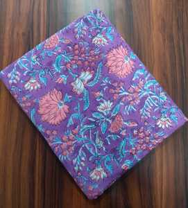 Tela estampada a mano de Jaipur, tela de algodón estampada a mano, tela india hecha a mano para vestidos, proveedor mayorista de tela de algodón. - Product Image 5