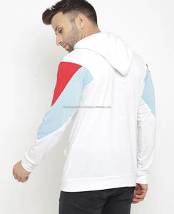 Sweat à capuche tricoté personnalisé de haute qualité pour hommes avec motif patchwork pull uni sweat à capuche en coton respirant surdimensionné pour hommes - Product Image 6