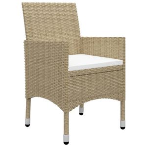 Juego de Comedor Beige y Blanco Crema para Jardín, para Entretenimiento al Aire Libre - Product Image 6