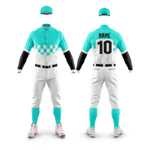 Conjunto de Uniforme de Béisbol Sublimado Personalizable para Hombre, Manga Larga, Cuello Mao, Estampado Geométrico Morado y Naranja, Absorbe la Humedad - Product Image 2