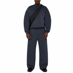 Custom Mens French Terry Flared Sweatpants High Street Baggy for Hem Wide Leg Cotton Mid Waist Casual Style Custom Logo - Product Image 6