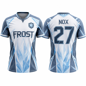 เสื้อทีมอีสปอร์ต แขนเสื้อแบบแร็กแลน ลายกราฟิกไล่เฉดสี สินค้าสำหรับแฟนคลับ รับผลิตจำนวนน้อยตามสั่ง - Product Image 2