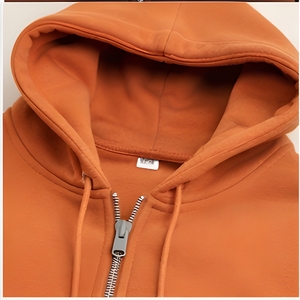Custom Oversized Zipper Hoodie Full Sleeve <b>Thick</b> <b>Fleece</b> Hooded <b>Jacket</b> Streetwear Fashion OEM Manufacturing - Product Image 5