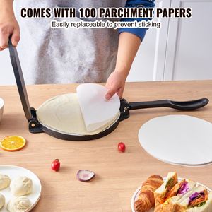Pressa per Tortillas in Ghisa da 10 Pollici, Pretrattata, per Roti, Utensile per Cottura e Pasticceria, Pataconera da 10 Pollici - Product Image 1