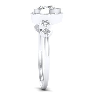 Bague de fiançailles REYES Luxury en or massif 14K 18K avec diamant de laboratoire HPHT CVD pour femme, sur mesure, OEM, ODM, bijoux fins - Product Image 3