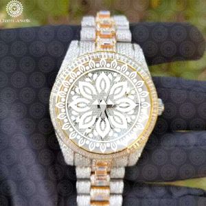Reloj Redondo de Acero Inoxidable para Mujer Charm Jewells con Bisel de Diamantes, Cristal de Zafiro, Cuarzo Analógico, Lujoso y Moderno, 38 mm - Product Image 1