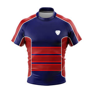 Camiseta de Rugby Lista para Jugar, Corte Moderno, Jersey Deportivo para Hombre, Transpirable y Absorbente de Sudor para Juegos al Aire Libre - Product Image 1