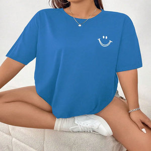 Plus Size Women's 2026 New <b>Pattern</b> Drop Shoulder T-Shirt Eco-Friendly Breathable Casual Bamboo Fiber Tops Outdoor Office - Product Image 2