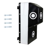 Cible murale de boxe et de MMA en cuir PU/PVC avec noyau en acier robuste, hauteur réglable, sac de frappe rempli d'eau pour l'entraînement