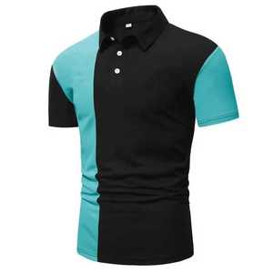 Chemise personnalisée pour homme en coton tricoté et fibre de bambou, haute qualité, manches courtes, coupe ajustée, décontractée, respirante, vente en gros OEM - Product Image 2