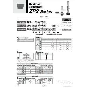 SMC Pneumatics <b>Industrial</b> <b>Vacuums</b> ZP2-T4020WSK20-B5 <b>Vacuum</b> Pad - Product Image 2