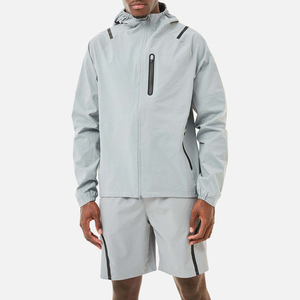 Conjunto de Ropa Urbana Premium para Hombre, Chaqueta con Cremallera y Pantalones Cortos a Juego, Ropa Deportiva Cómoda, Venta al Por Mayor, Alta Calidad - Product Image 2