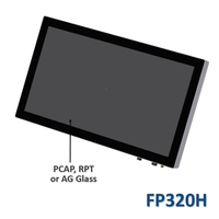 Moniteur LCD industriel marin étanche IP67 avec écran tactile (PCAP/résistif), gradation automatique, télécommande IR, boîtier en aluminium, DP
