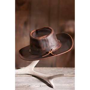 Sombreros de Vaquero de Cuero Genuino Hechos en India, Ecológicos, Más Vendidos, Estilo Europeo, Casuales, Unisex, para las 4 Estaciones, Sombreros Australianos - Product Image 3