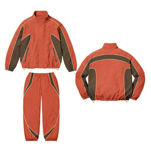 Super Quality Men's Plus Size Winter Fitness Quick Dry Windbreaker Short <b>Sets</b> Stand Collar Outdoor Use Casual Street Wear new - Product Image 2