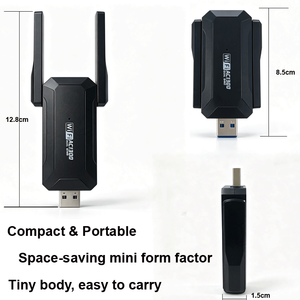 IFA03 Tarjeta de Red Inalámbrica Gigabit 5G de Doble Banda, Interfaz USB3.0, WIFI5 1200Mbps, Externa para Portátil - Product Image 2