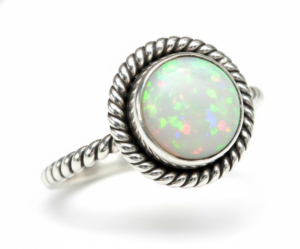 Natural White Rainbow Moonstone 925 sterling silver rings crafted for timeless elegance and everyday wear & Perfect for a <b>gift</b> - Product Image 1