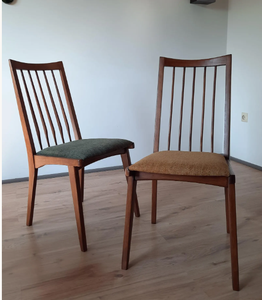 Chaise de salle à manger moderne en bois massif, style luxe léger, dossier simple, revêtement en cuir anti-griffures, pour la maison - Product Image 6