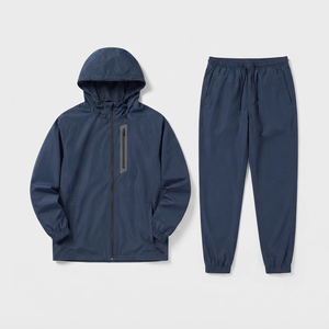 Traje Deportivo de Nylon Personalizado para Hombre, Resistente al Viento, para Invierno, Senderismo y Camping, Impermeable, con Cremallera Frontal y Capucha - Product Image 1
