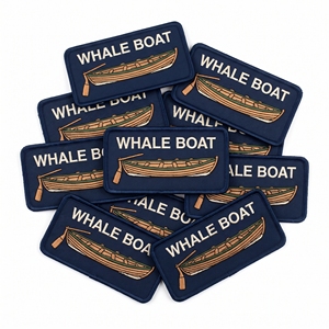 Patch brodé rond en bois Cooper pour panneau, fabricant sur mesure - Product Image 3